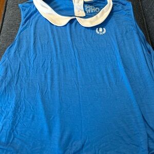 Her Universe Blue Top with White Collar